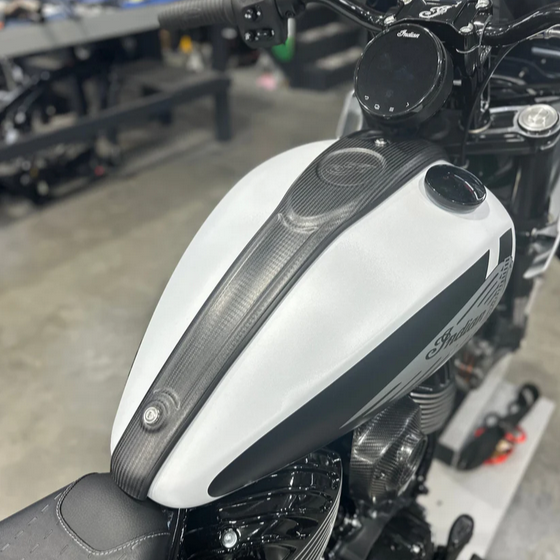 Carbon Fiber Tank Console for Indian Chief 22+