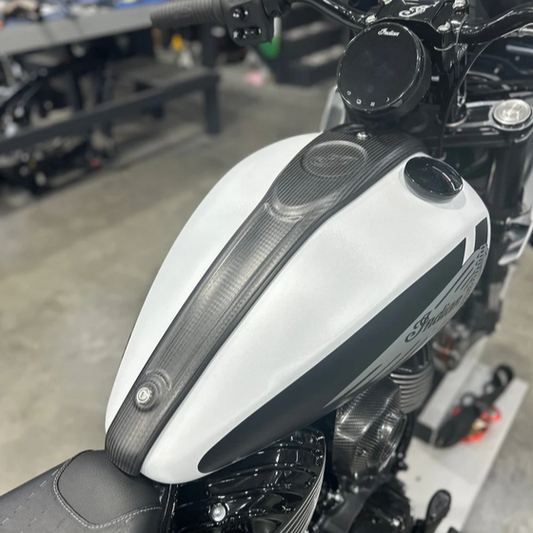 Carbon Fiber Tank Console for Indian Chief 22+