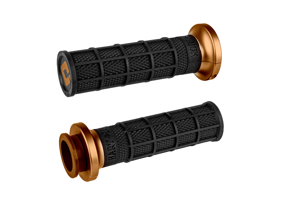 ODI V-TWIN LOCK-ON™ HART-LUCK SIGNATURE FULL-WAFFLE GRIP SET