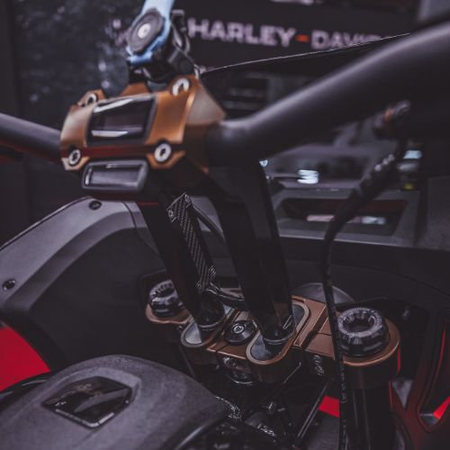 Softail Lowrider S ST Top Triple Tree Black