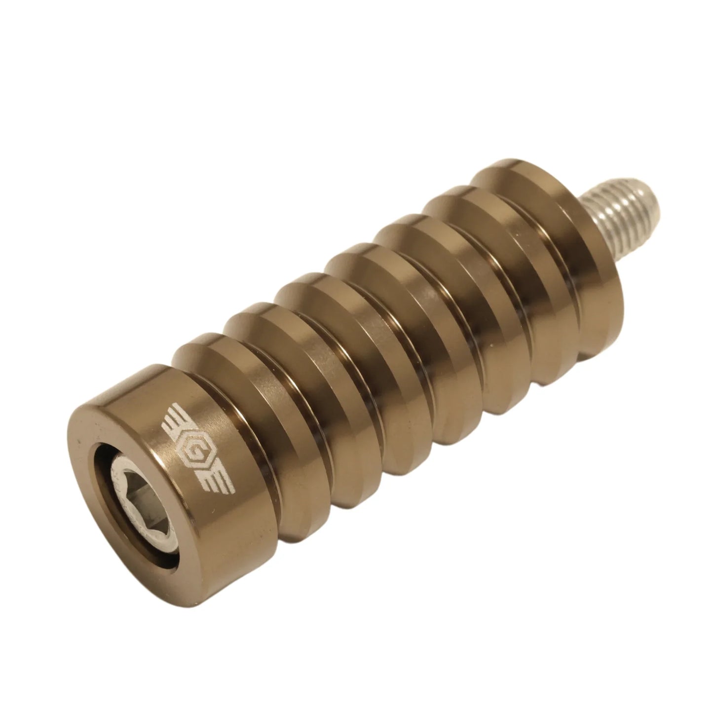 Bronze Harley-Davidson shifter peg, custom motorcycle part by Lawless Garage Quebec