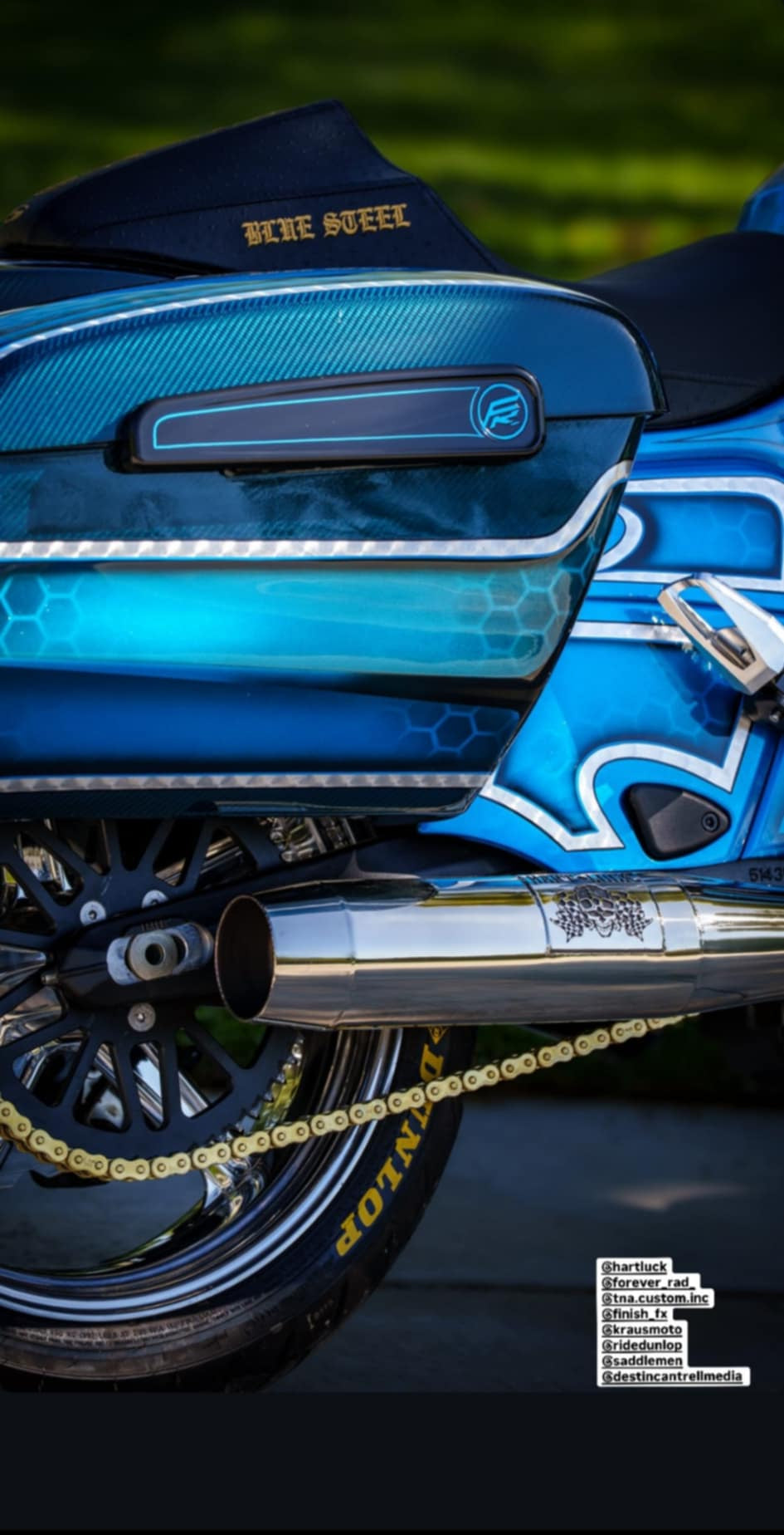 Couvercles de charnières de sacoches Forever Rad Indian