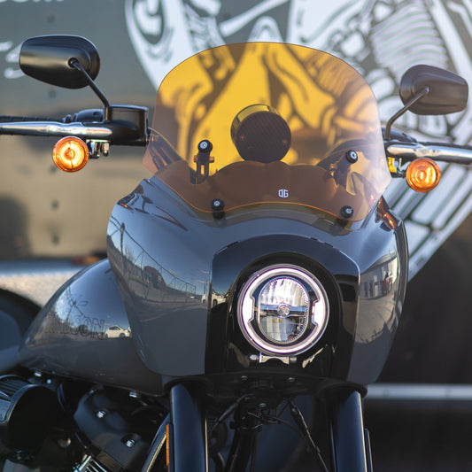 Harley Davidson T-Sport Fairing 12 inch Replacement Windscreens Black Dark Smoke
