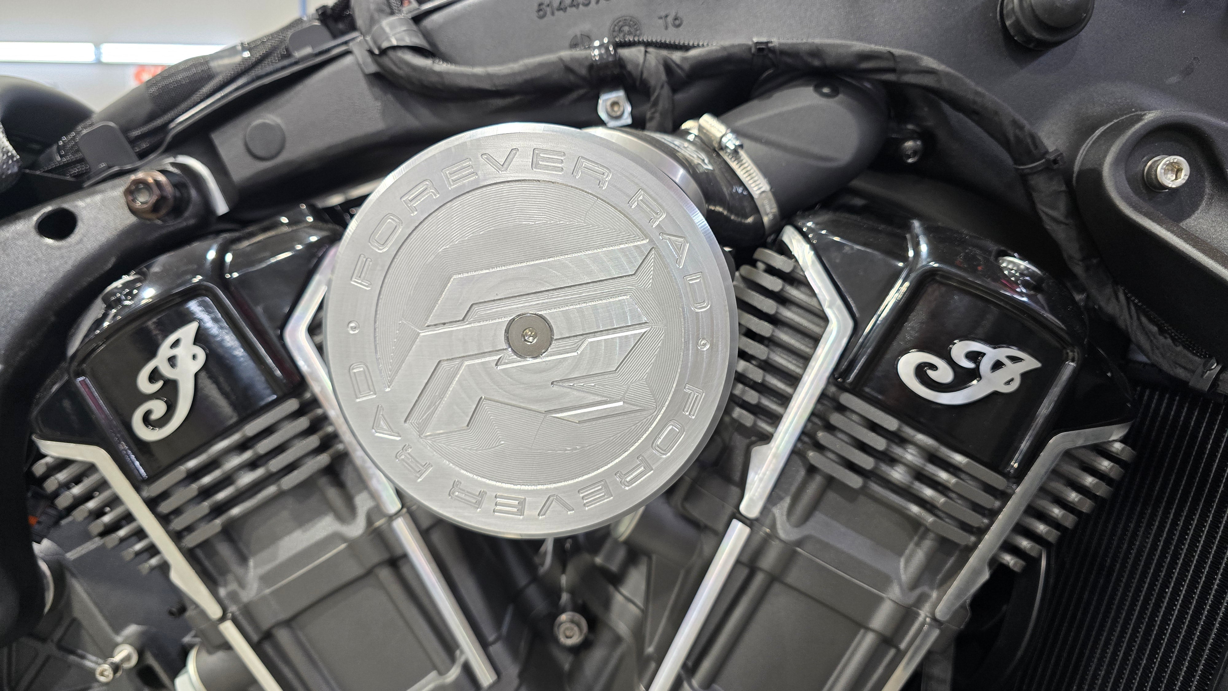 S&S Indian Challenger PowerPlus Intake with Forever Rad FR Logo Style