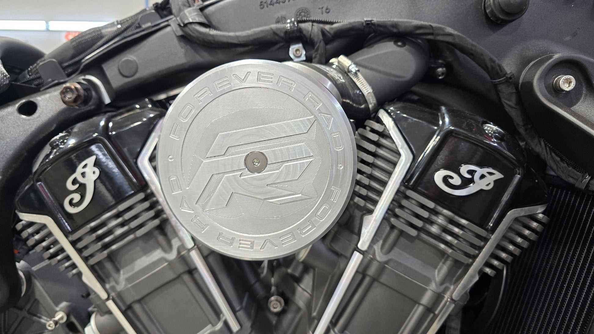 Forever Rad Intake Cover for S&S Stealth Intakes and Big Sucker Harley and Indian