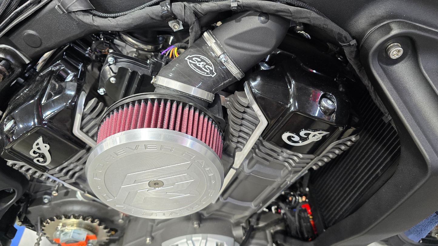 S&S Indian Challenger PowerPlus Intake with Forever Rad FR Logo Style Cover