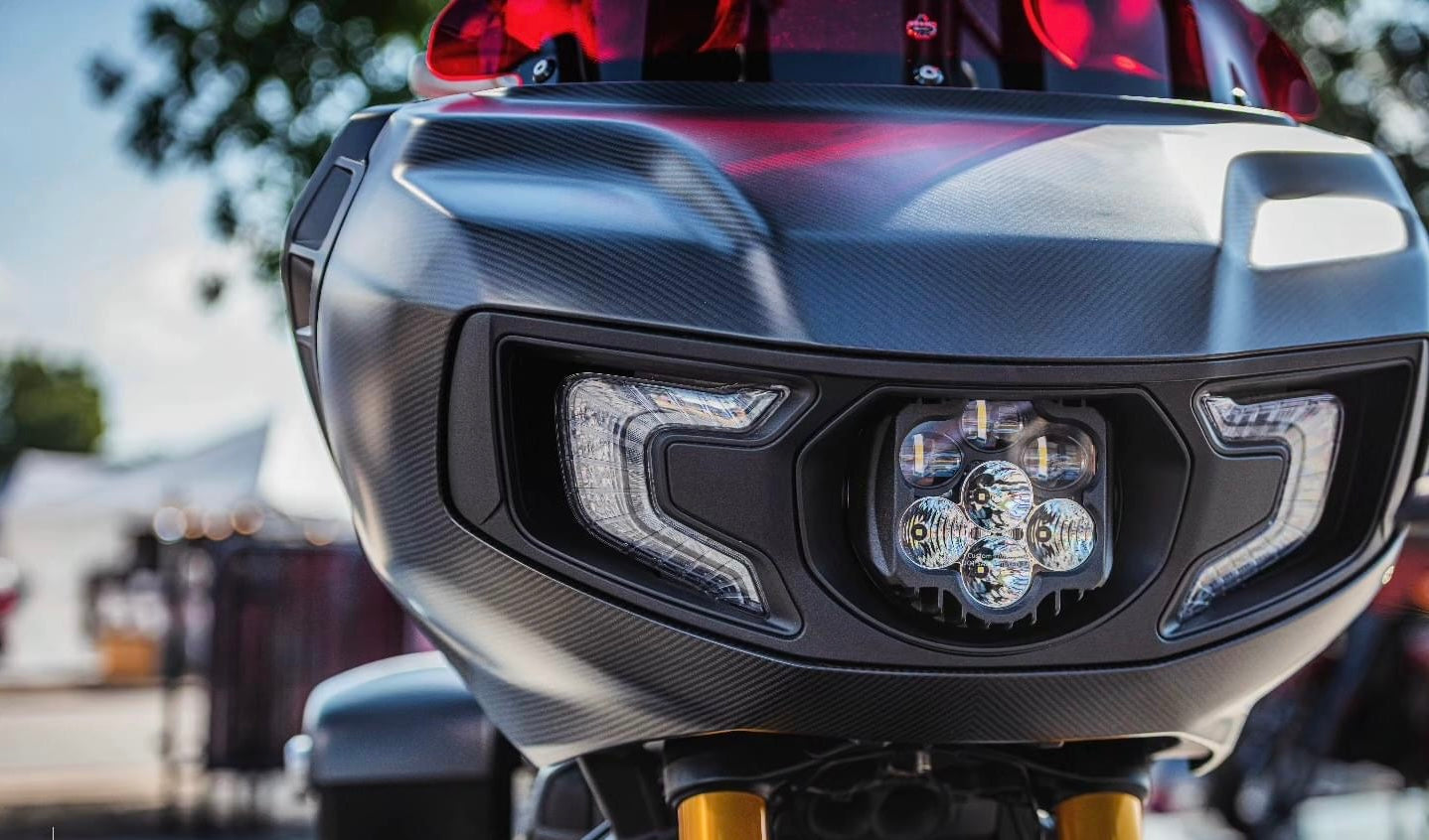Forever Rad Custom Dynamics Shark Demon Headlight for Indian Challenger & Pursuit