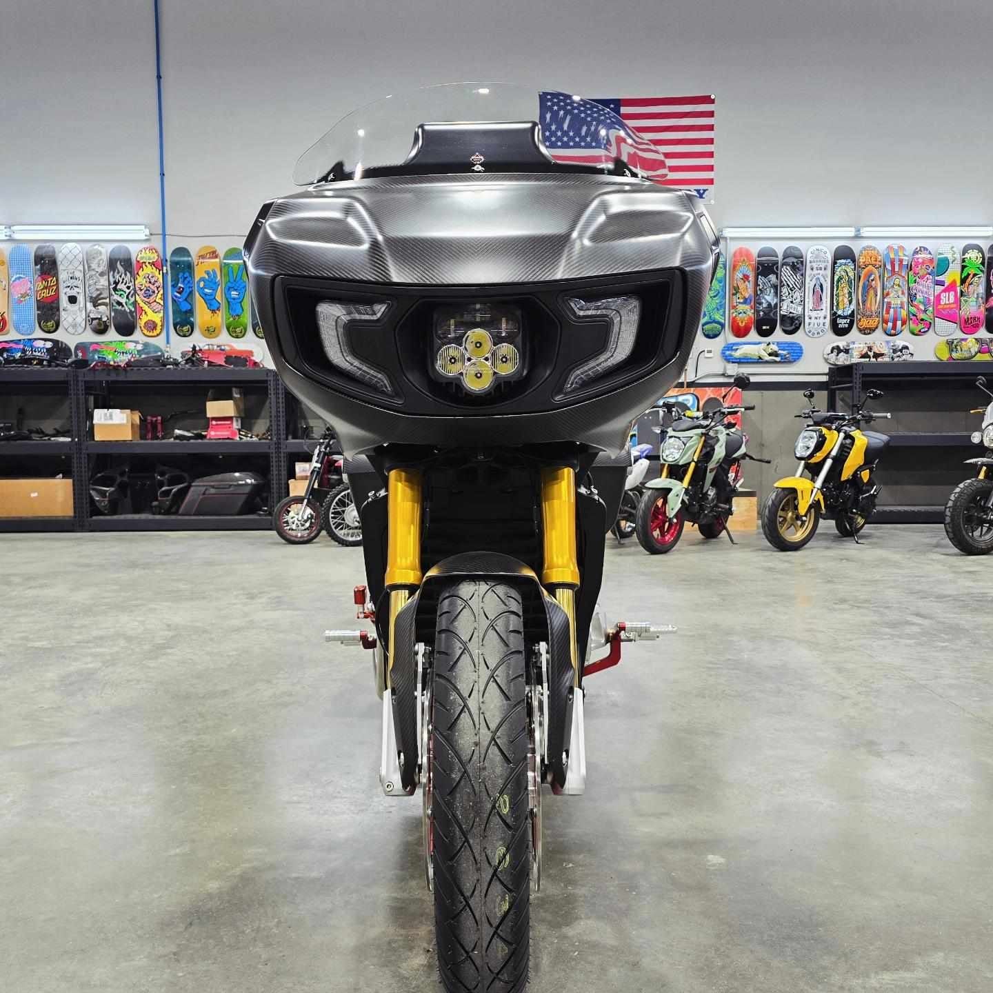 Forever Rad Custom Dynamics Shark Demon Headlight for Indian Challenger & Pursuit