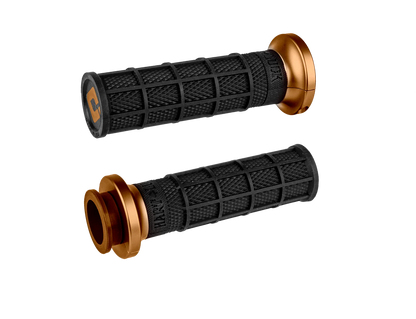 ODI V-TWIN LOCK-ON™ HART-LUCK SIGNATURE FULL-WAFFLE GRIP SET