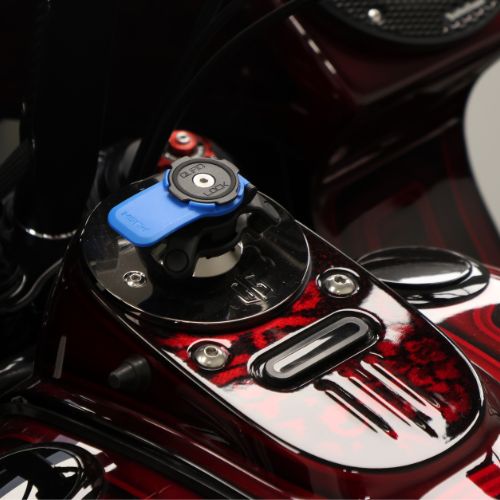 Quad Lock Reversible Gauge Block Off Plate Black