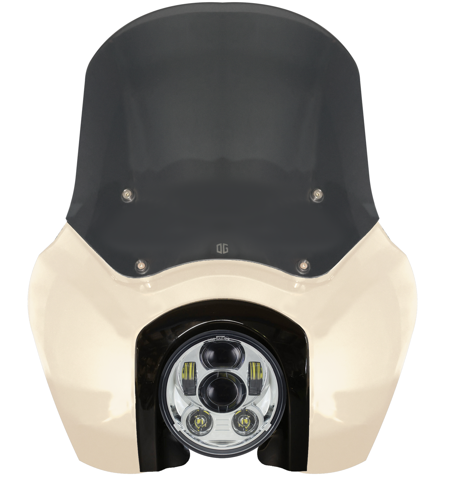 OG Softail Low Rider S Complete T-Sport Fairing Kit - White Sand Pearl - Original Garage Moto