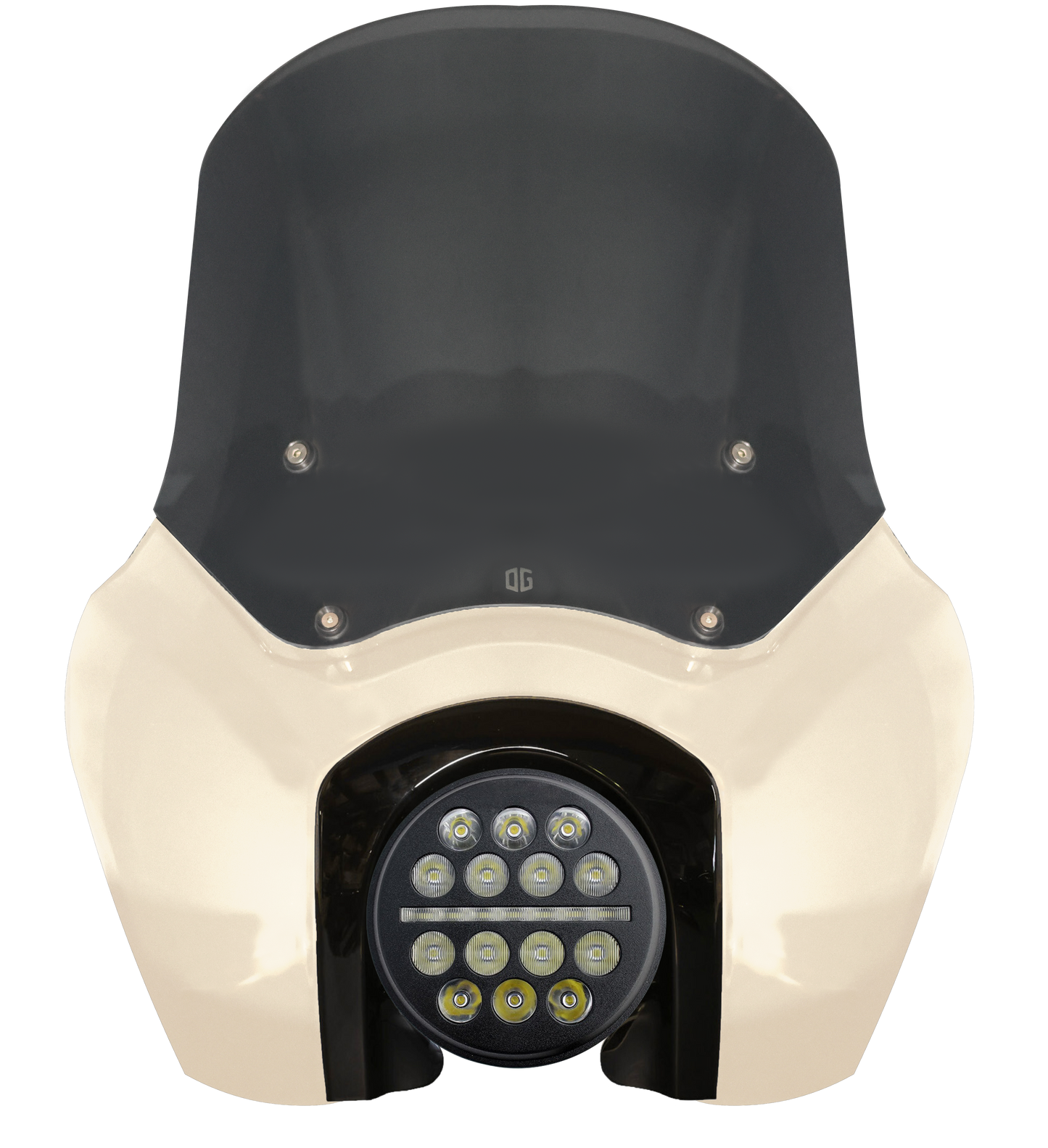 OG Softail Low Rider S Complete T-Sport Fairing Kit - White Sand Pearl - Original Garage Moto