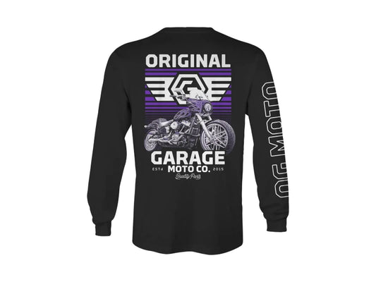 T-shirt manches longues Softail OG 10e anniversaire - Noir