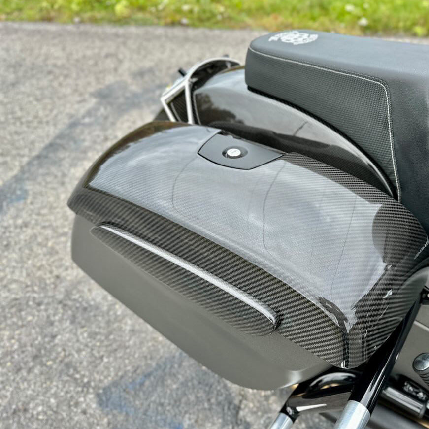 Black Saddlebag Latch Cover Reflector Compatible f... - Vicedeal
