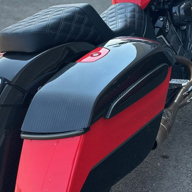 Carbon fiber saddlebag Lids