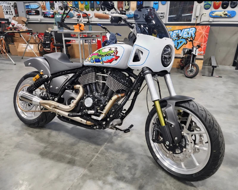 Forever Rad FTR Front Fender conversion for inverted Indian Challenger/Pursuit/Sport Chief