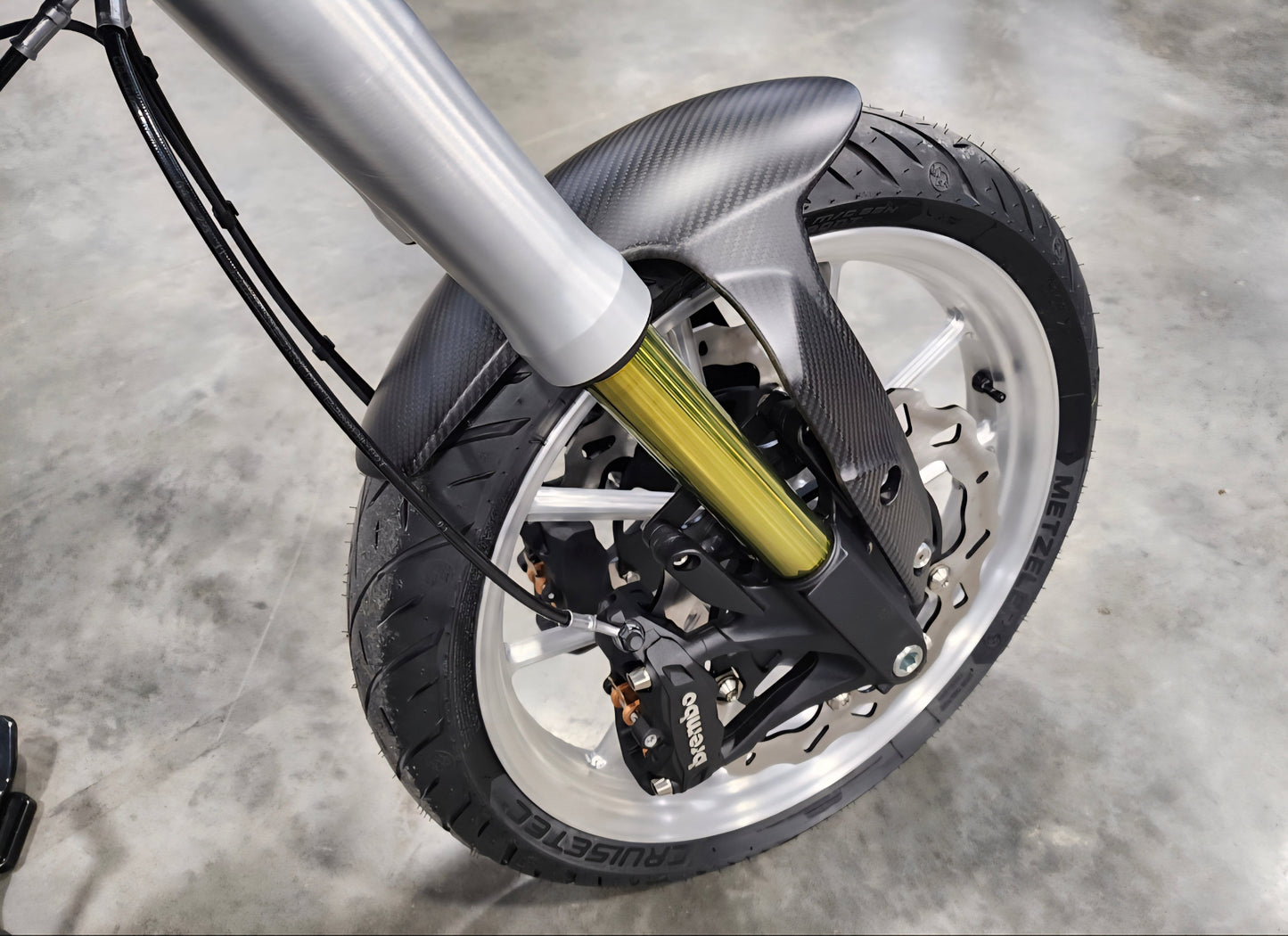 Forever Rad FTR Front Fender conversion for inverted Indian Challenger/Pursuit/Sport Chief