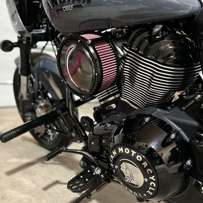 Custom Indian Motorcycle engine with performance upgrades by Quebec Canada Harley-Davidson parts shop
