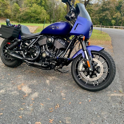 Custom Indian motorcycle with performance upgrades, Quebec Canada, Lawless Garage parts