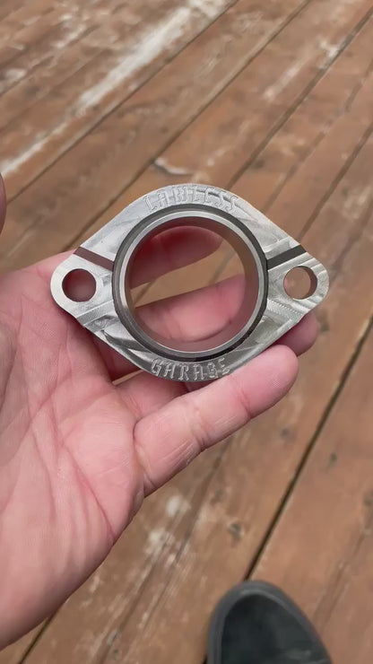 LG Billet stainless steel exhaust flanges
