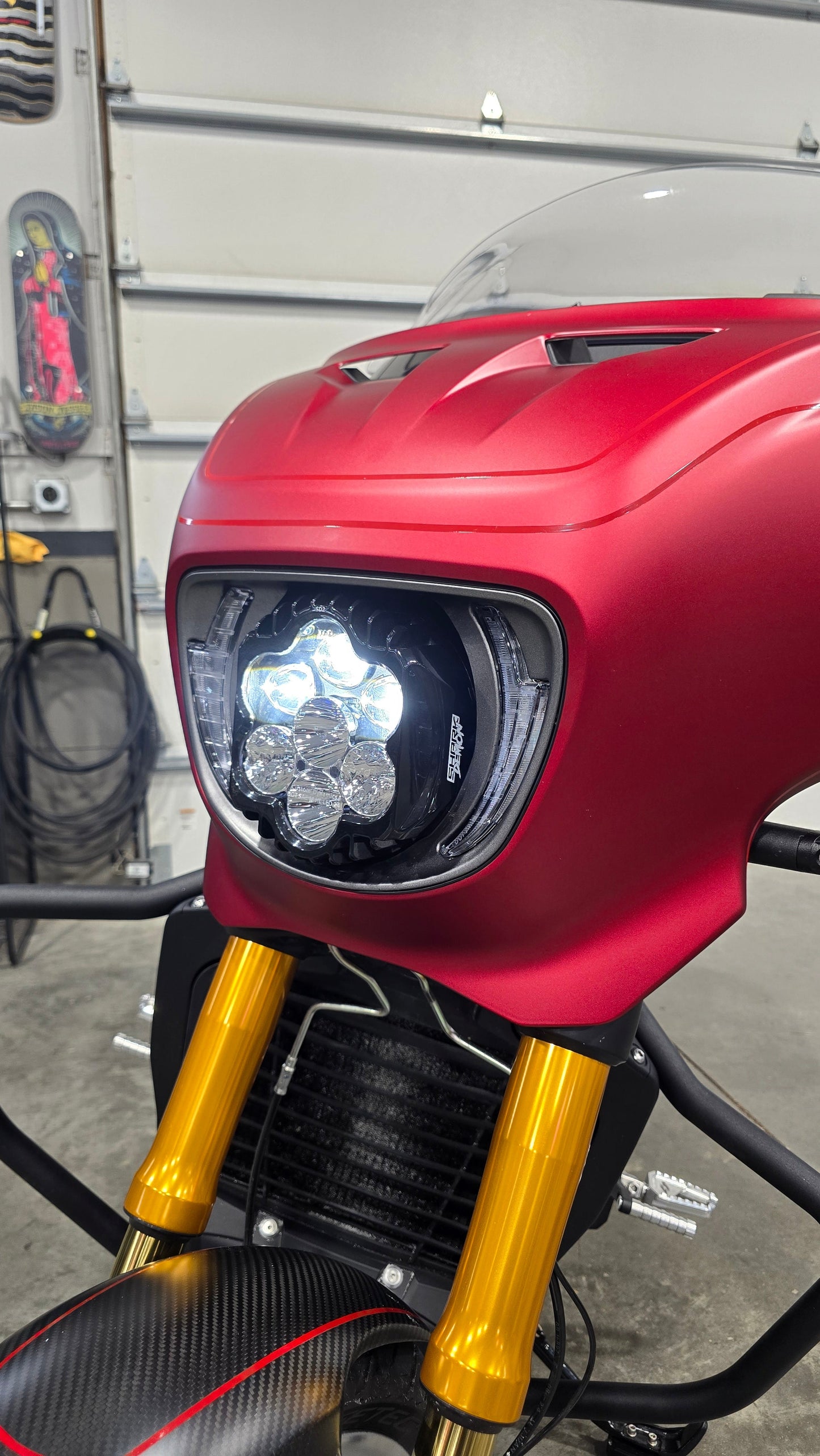 Forever Rad Custom Dynamics Shark Demon Headlight for 25+ Indian Power Plus Chieftain & Roadmaster