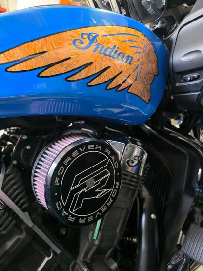 S&S Indian Challenger PowerPlus Intake with Forever Rad FR Logo Style Cover