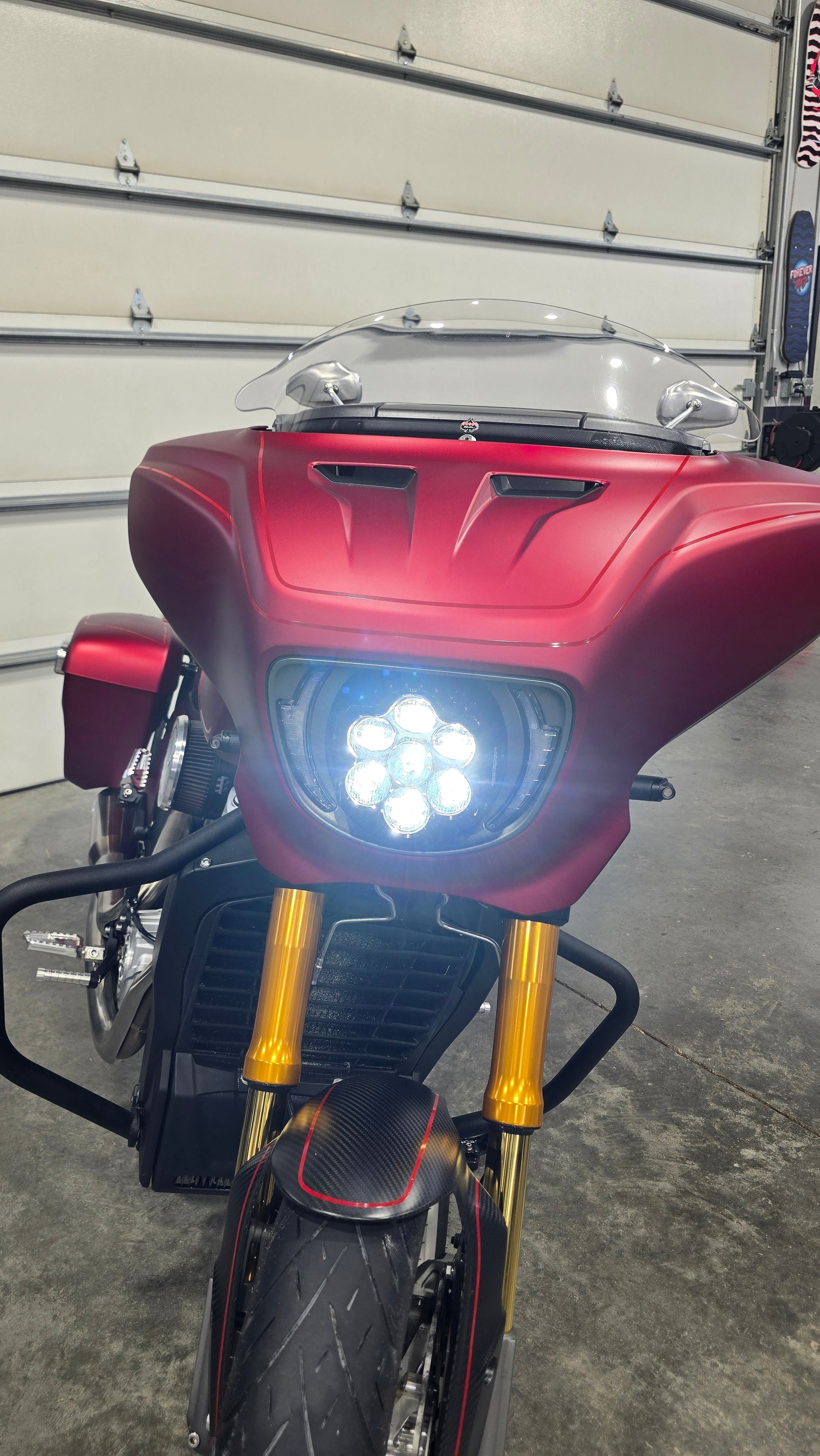 Forever Rad Custom Dynamics Shark Demon Headlight for 25+ Indian Power Plus Chieftain & Roadmaster