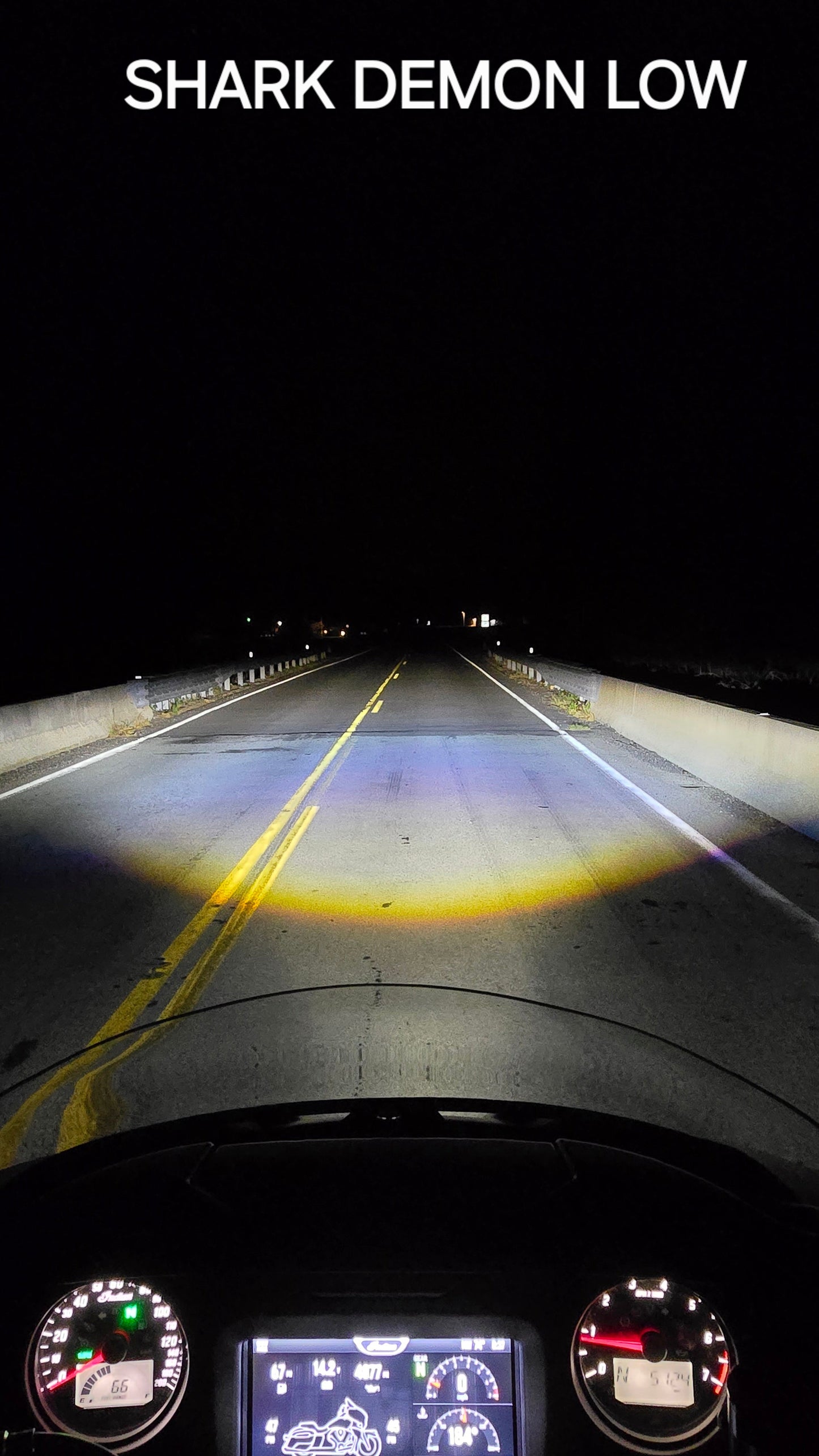 Forever Rad Custom Dynamics Shark Demon Headlight for 25+ Indian Power Plus Chieftain & Roadmaster