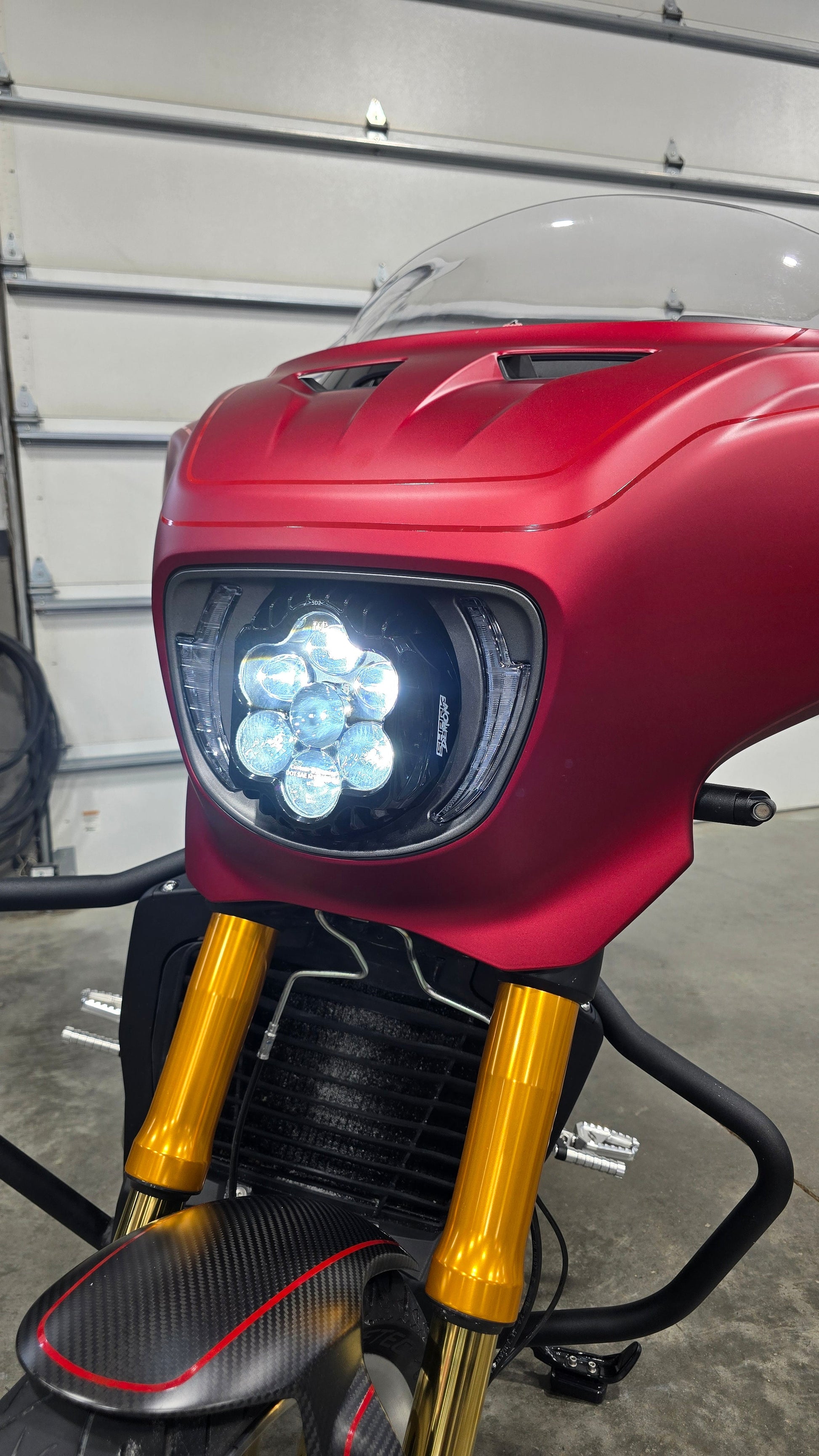 Forever Rad Custom Dynamics Shark Demon Headlight for 25+ Indian Power Plus Chieftain & Roadmaster