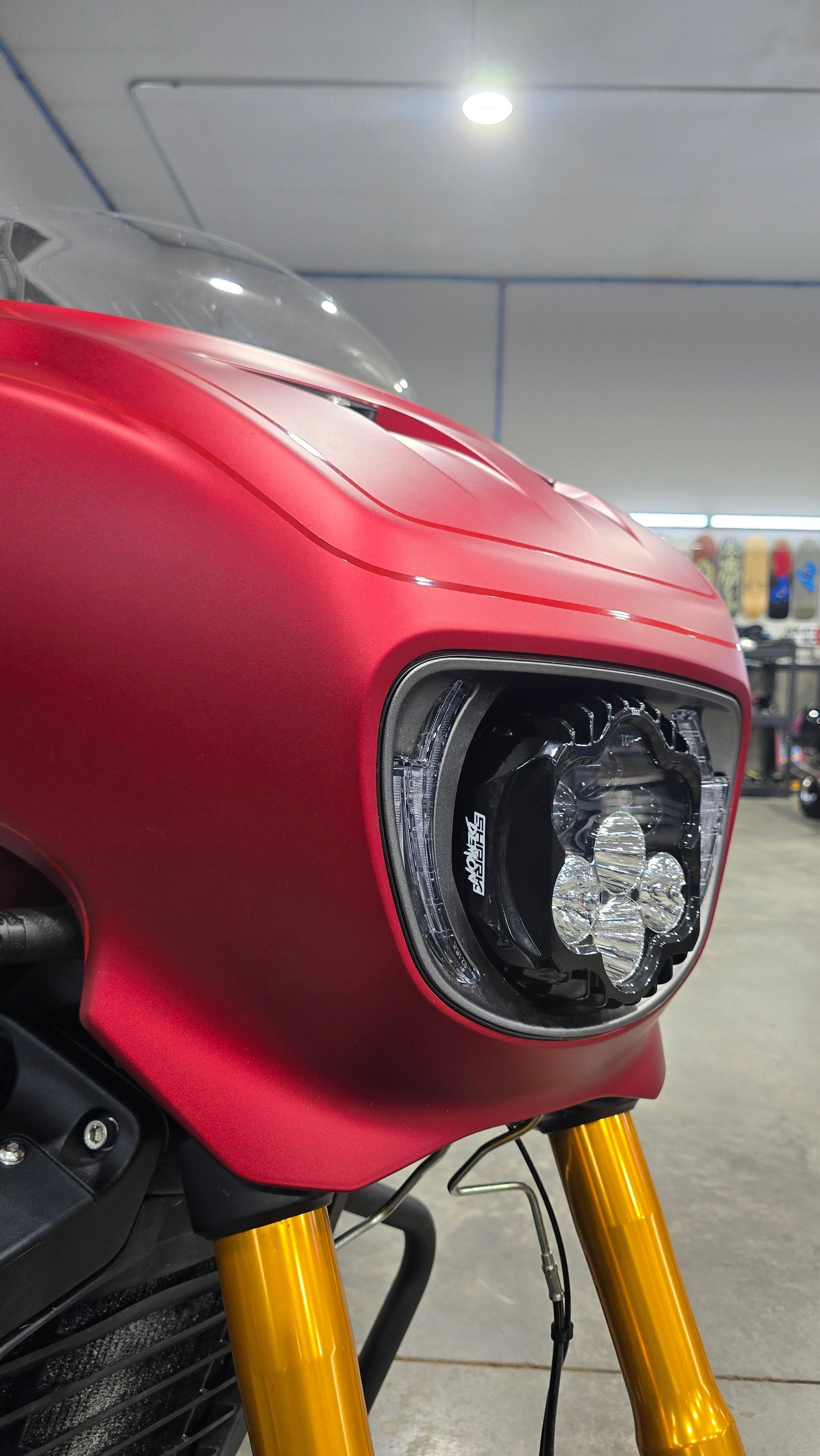 Forever Rad Custom Dynamics Shark Demon Headlight for 25+ Indian Power Plus Chieftain & Roadmaster