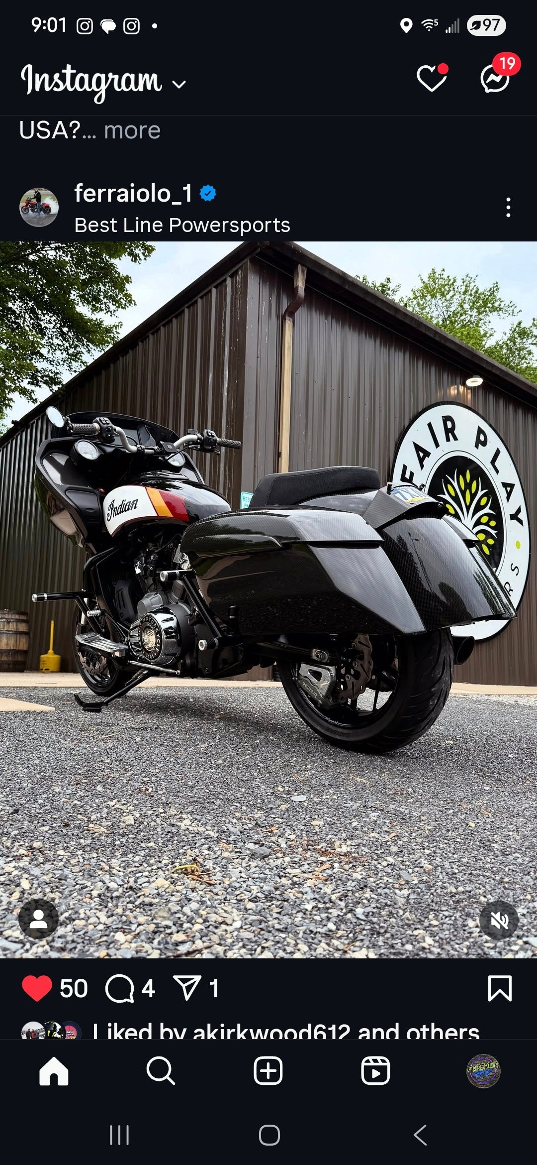 Forever Rad 100MM Rear Caliper Bracket For Indian Models