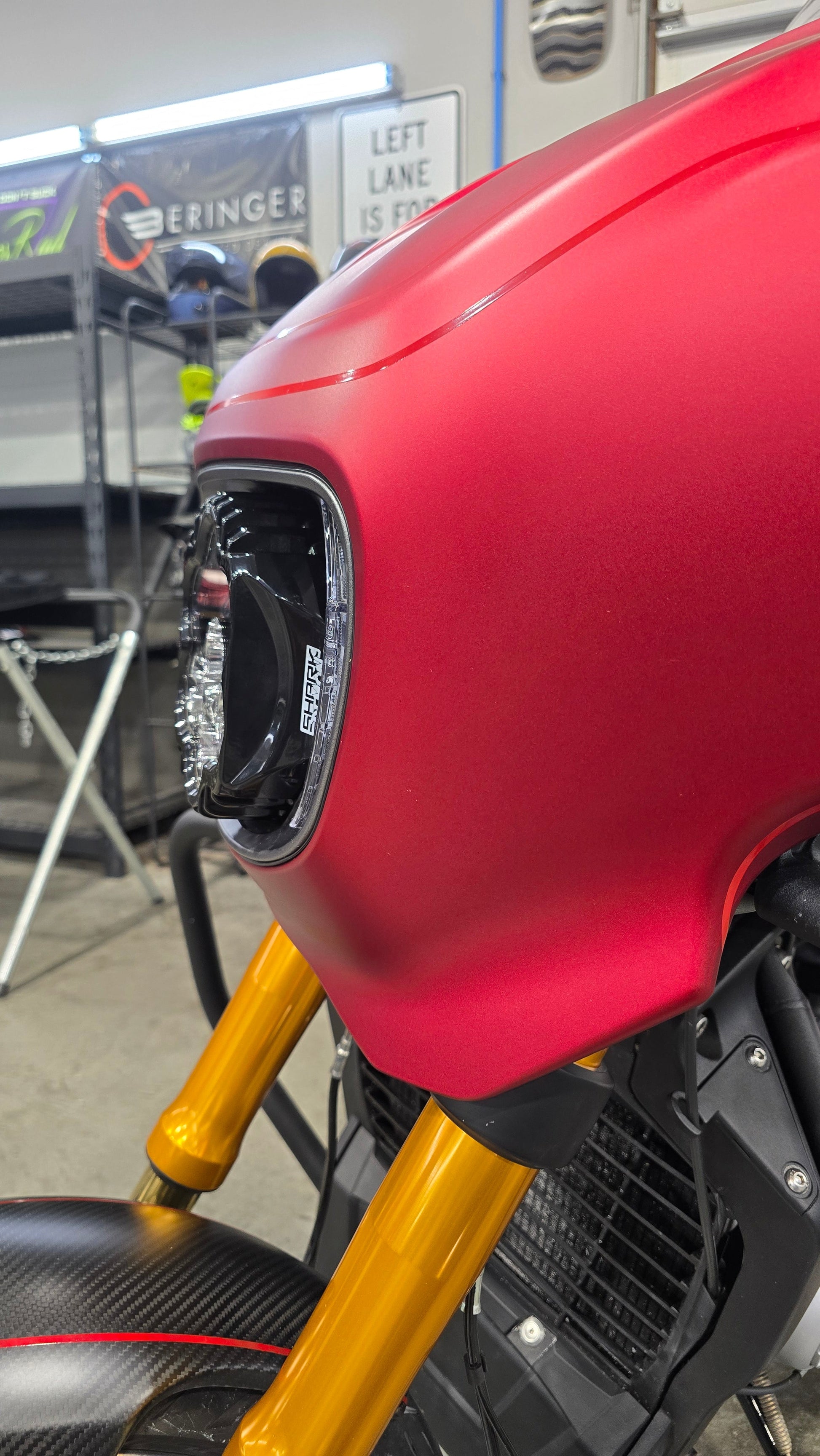 Forever Rad Custom Dynamics Shark Demon Headlight for 25+ Indian Power Plus Chieftain & Roadmaster